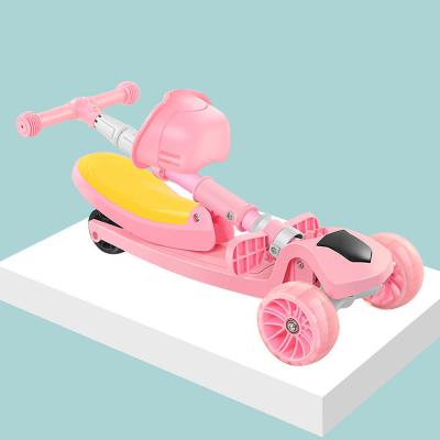 China Fashionable High Quality Foldable Kids Scooter 3 Wheel Scooter Children Graffiti Seat Handlebar Adjustable Height Panels For Kids for sale