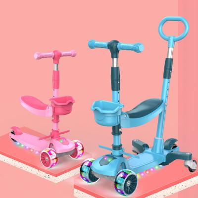 China Height adjustable professional manufacture handlebar seat foldable scooter children kids kick scooter kick scooter price for sale