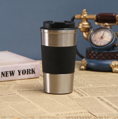 China WITH LID stainless steel car coffee cup fashion creative portable single cup office outdoor business gift for sale