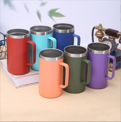 China WITH LID European and American stainless steel best-selling mugs with handles office cups coffee mugs for sale