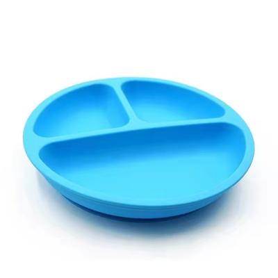 China BPA Free Dinnerware Baby Bombs Kids Dining Dinnerware Dish Set Rolls Child Toddler Food Feeding Silicon Divided Dish for sale