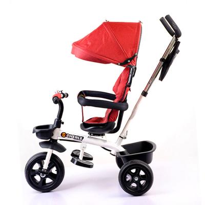 China Ride On Toy 2021 New Design Luxury Baby Tricycle/Blue Toddler Push Along Tricycle/Kids Bikes With Parent Handle for sale