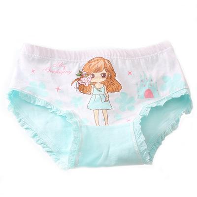 China Thermal 2~12 years children's panties of the youth level 95% cotton girl's underwear beautiful in underwear for wholesale for sale