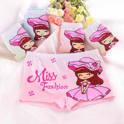 China Thermal 2~12 Years Fashion Girls Boxers Briefs Nice Princess Girl Design Kids Underwear Cotton For Girls for sale