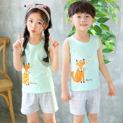 China Shopee Top Selling Casual Cotton Home Wear Cute Cartoon Baby Pajamas Baby Pajamas Korean Baby Pajamas for sale