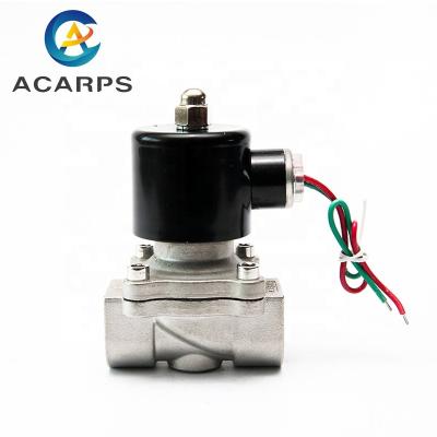 China DN20 General High Temperature Normally Closed Gas Stainless Steel 2 Way 2w-20 24v 3/4 220v Electric Solenoid Valve for sale