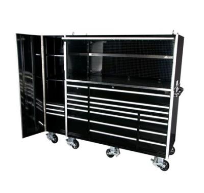 China Stainless Steel Garage Tool Cabinet with Drawers and Heavy Duty Wheels Lock KEY Lock for sale