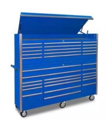 China Aluminum Handles Customized Rolling Tool Cabinet for Heavy Duty Metal CNC Tool Storage for sale