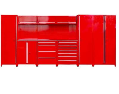 China Powder Coat Steel Finish Garage Steel Garage Cabinets with Tool Storage and KEY Lock for sale