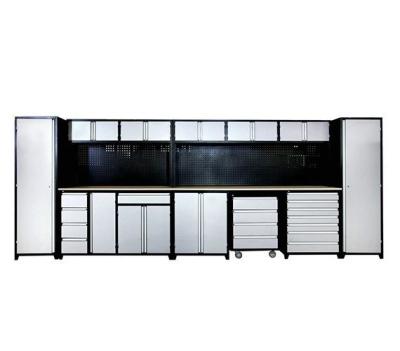 China Industrial Garage Cabinets Storage Set with Acceptable OEM ODM Metal Storage Workbench for sale