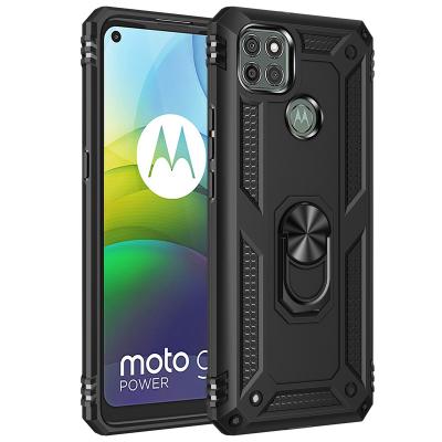 China Shockproof TPU PC Cover Kickstand Armored Cell Phone Case For motorola g9 power case for sale