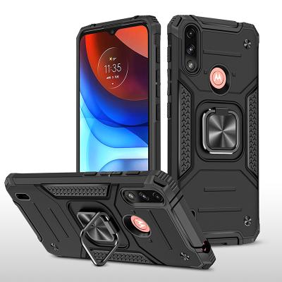 China Wholesale shockproof shockproof strong portable kickstand armor shockproof cases for moto e7 power phone case for sale