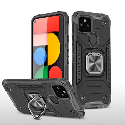 China Wholesale shockproof strong adsorption kickstand tpu portable PC phone case for Google pixel 4a 5a 6 pro case for sale