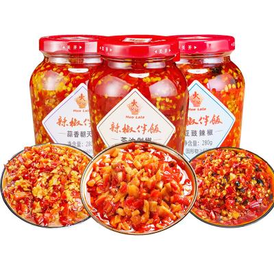 China HUOLALA Pepper Natural Tasty Chopped Chilli Pepper With Garlic for sale