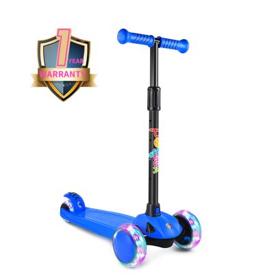 China Hot Selling Amazon Youth Folding Foot Scooters Three Wheels Four Height Adjustable Scooters For Kids for sale