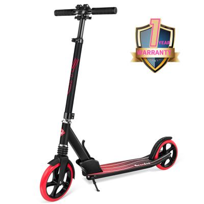 China Child Standard Fully Folded Aluminum Adult Kick Scooter Adult Kick Scooter, 200mm Big Wheels Push Scooters for sale