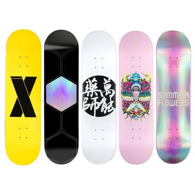 China Youth Wholesale Canadian Maple Deck Skate Board , Custom Empty Deck Skateboard for sale