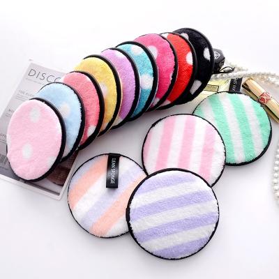 China 2021 Reusable Face Makeup Remover Pad Beauty Tools Microfiber Sponge Blast Makeup Remover Cleaning Pad for sale