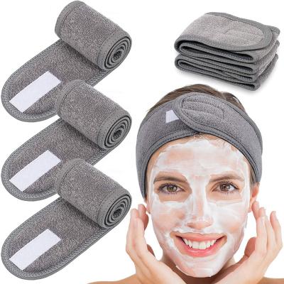 China Fashion SPA Makeup Cosmetic Headband Women Hair Accessories Soft Reusable Facial Wash Headband for sale