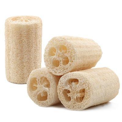 China EXFOLIATE 100% Natural Biodegradable Organic Natural Body Shower Bath Dish Sponge Kitchen Face Recycled Raw Loofah Sponge Bath Loofah for sale