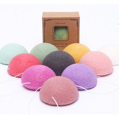 China All natural premium organic konjac facial sponge exfoliate eco-friendly and plastic free biodegradable for sale