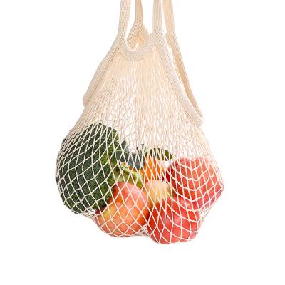 China Eco-Friendly Grocery Bags Cotton Mesh Fruit Vegetable Net Twine Reusable Organic Shopping Bag for sale