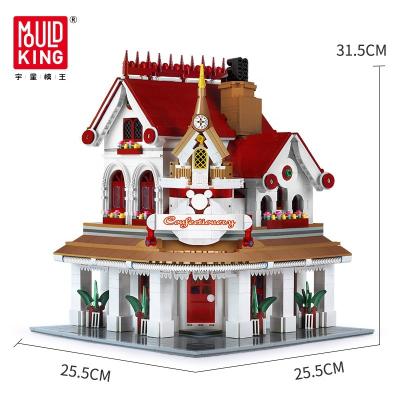 China Eco-friendly Material MOC Mold King 11003 Paradise Corner Restaurant Building Block 2616pcs Creator City Street View For Kids for sale