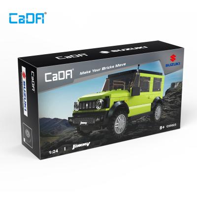 China DIY TOY CaDA C55023 1:24 Suzuki Jimny Off-Road Legend Vehicle Model Blocking Building Toys Legoi Set DIY Bricks Play Constructions for sale