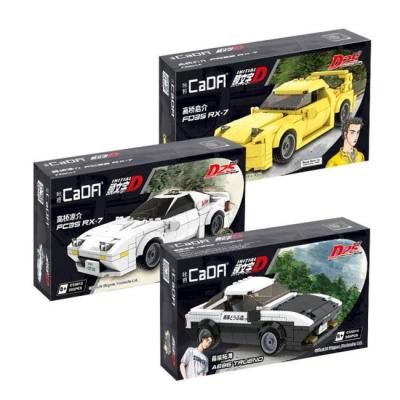 China DIY TOY CaDA C55012 C55013 C55014 Racing Vehicle Building Blocks Car INITIAL D AE86 Educ Plastic DIY Toy Set Bricks Toys for sale