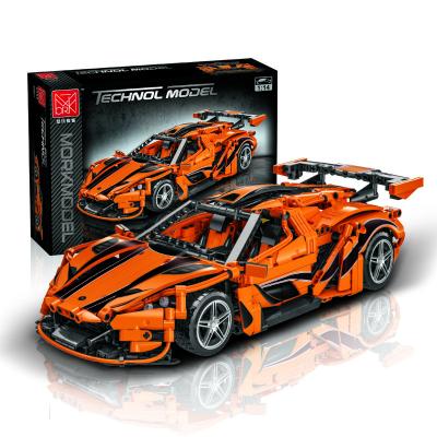 China DIY TOY Mork 023011 city racing series sports car bricks and toys super model making techniques push back toys kit kid toys diy lepini for sale