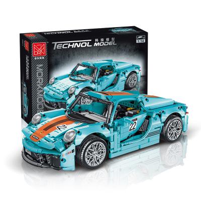 China DIY TOY Mork 023017 sport racing Prosche 918 models creation toys kit diy child learning toys for kids educational toys legos for sale