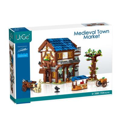 China DIY TOY New Urge 50101 Streetview Series Medieval City Market Blocks and Model Building Toys Educational Toys for Children Stem Toys for sale