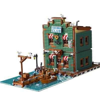 China DIY TOY New Urge 30107 DIY Fisherman's Club Model Building Blocks Kits Rod Toys Child Educational Toy for sale