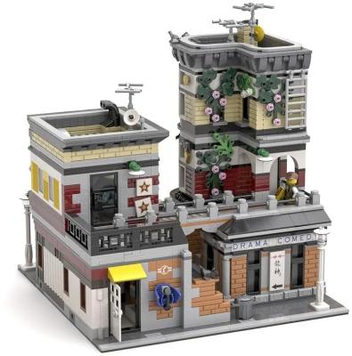 China Toy Legos MoYu city brick toys streetview MY82002 sushi bar Japanese restaurant building block toys Diy kit legoing bricks for sale