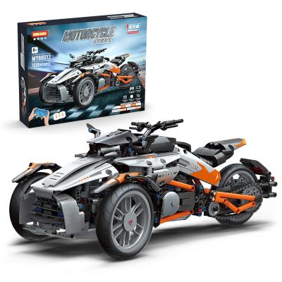 China Building Toy New MoYu MY88013 RC Motorcycle off-road toy building block sets bricks educational lepini blocks kids toys legoi diy kit for sale