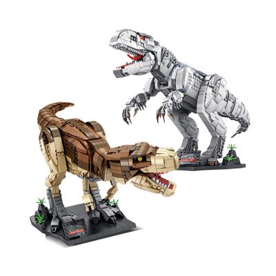 China DIY TOY 611001 New Arrivals Dinosaur Toys Panlos 611002 Worlds Series Tyrannosaurus Rex Dinosaur Jurassic Model Blocking Building Toys for sale