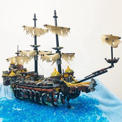 China Eco-friendly Material Legoing Mary Caribbean Ship Silent Building Block 71042 Building Toy Completed Bricks Set for sale