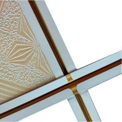 China High dtrength/anti-corrosion/waterproof/beautity 2020 new design natural flat keel t bar t24 single types stretch grid suspended ceiling material construction ceiling accessories for sale