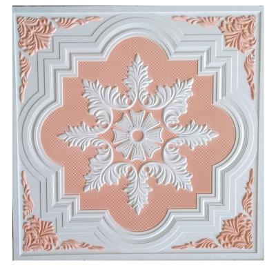 China Colorful Artistic Ceilings GRG Gypsum Ceiling Board China Factory For Somalia, Iraq, Nigeria 595 9mm for sale