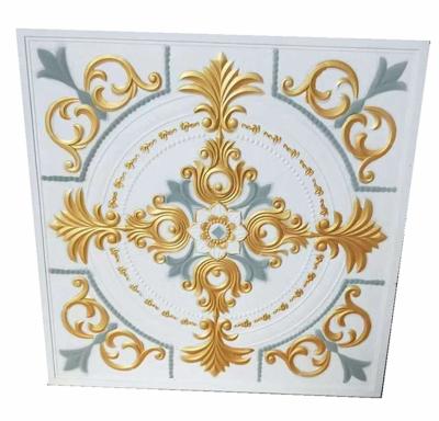 China Artistic Ceilings Factory Sale Cost Price Gypsum Material Fiberglass Colored GRG Ceiling Tiles Panel Made GRG Board for sale