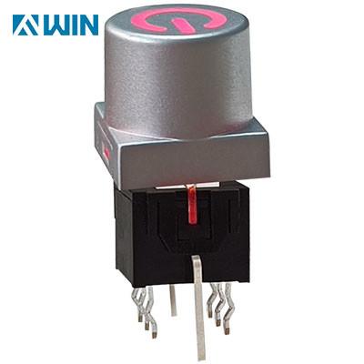 China Hot-Selling LED push button switch 7.5x8.5 illuminate tact switch 8pin momentary(self-locking) for sale