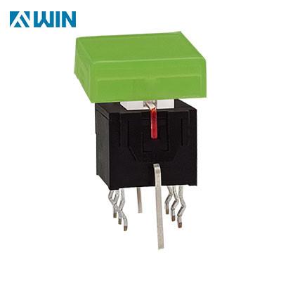 China China DPDT PCB Latch Push Button Switch With LED Illuminated for sale