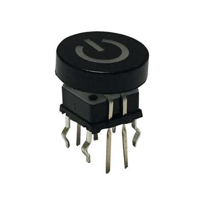 China High quality TS7 series 12V Tactile Illuminated LED Light Power Control Switch for sale