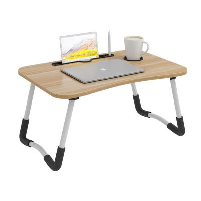 China 2021 hot sale modern design computer desk wooden adjustable lazy table foldable lazy table for bed for sale