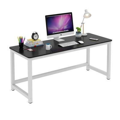 China 2021 Expandable Most Popular Single Laminate Personal Computer Desk With Metal Frames for sale