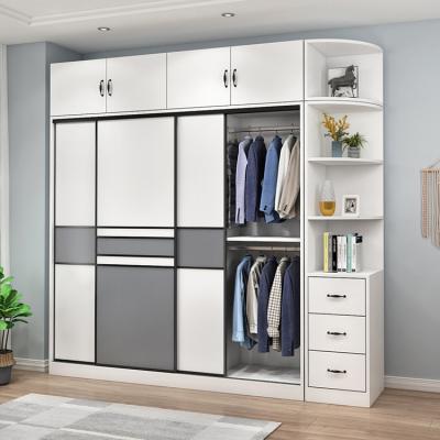 China Manufacturer Direct Sale Modern Design Bedroom Wardrobe Sliding Doors Expandable Wardrobe for sale