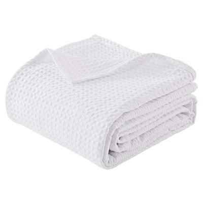 China PORTABLE Hot Selling Amazon Waffle Baby Blanket Super Soft Cotton 100% Wrap Covering for sale