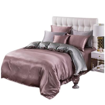 China DXL Anti-Static Manufacturers China Wholesale 100% Mulberry Silk Bedding Sets 4 Pieces Silk Duvet Sheet Bedding Cover Set for sale