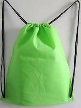 China Green Plastic Drawstring Bags for sale