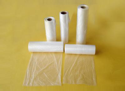 China Customized White Plastic Roll Bag shopping PE Polybags , clear plastic trash bags for sale